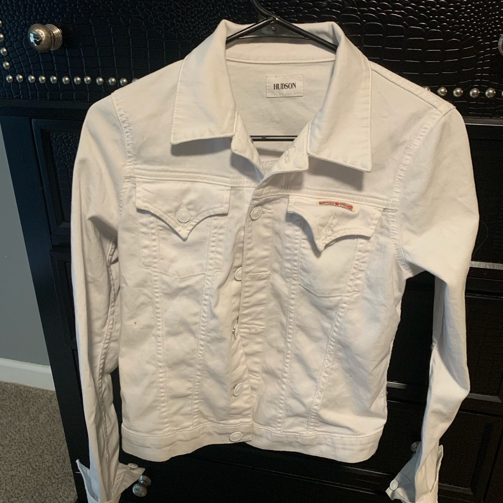 Hudson white jean jacket